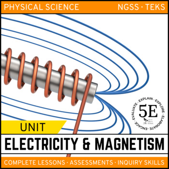 Preview of ELECTRICITY AND MAGNETISM UNIT - 5E Model - NGSS