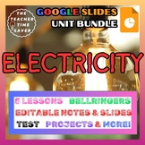 Electricity Printable & Google Slides Notes Activities Les
