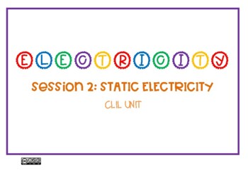 Preview of ELECTRICITY. Session 2: Experimenting with Static Electricity (CLIL approach)