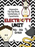 ELECTRICITY Unit Interactive Book, Worksheets, Experiments