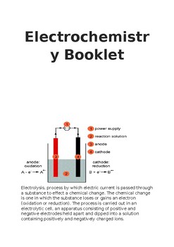 Preview of ELECTROLYSIS BOOKLET