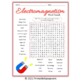 ELECTROMAGNETISM (ELECTROMAGNET) Word Search Puzzle - Science Game ...