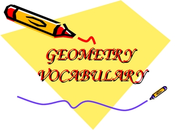 Preview of ELEMENTARY GEOMETRY VOCABULARY