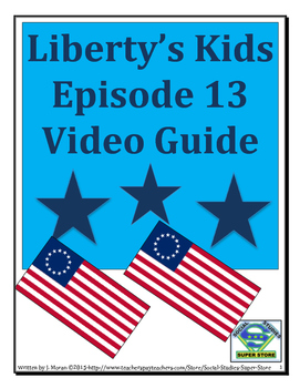 Preview of ELEMENTARY- Liberty's Kids Video Guide #13-The First 4th of July