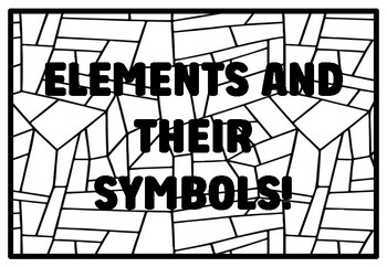 Preview of ELEMENTS AND THEIR SYMBOLS! High School Chemistry, Atomic Structure, Periodic