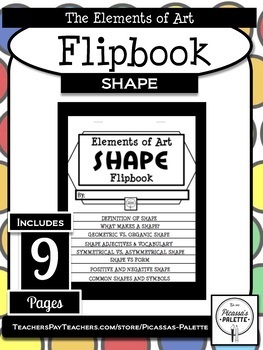 Preview of ELEMENTS OF ART FLIPBOOK- SHAPE