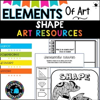 ELEMENTS OF ART-SHAPE by Oceanview Resources | Teachers Pay Teachers