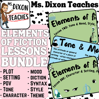 Preview of ELEMENTS OF FICTION LESSONS BUNDLE