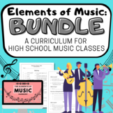 ELEMENTS OF MUSIC BUNDLE High School Music Appreciation Units