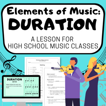 Preview of ELEMENTS OF MUSIC : RHYTHM & DURATION a High School Music Appreciation Unit