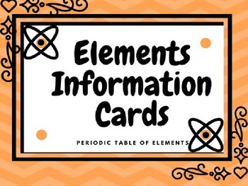 Preview of ELEMENTS on the Periodic Table
