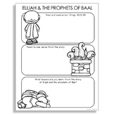 ELIJAH AND THE PROPHETS OF BAAL Bible Story Activity | Old