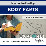 ELL | Artful Reading Comprehension - Body Parts (EDITABLE!)