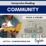 ELL | Artful Reading Comprehension - Community (EDITABLE!)