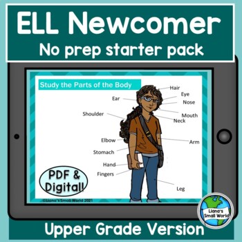 Preview of ELL - EL - ESL Newcomer No Prep Starter Curriculum - Upper Grades PDF & DIGITAL