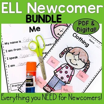 Preview of ESL - ELL  Newcomer Beginner Curriculum BUNDLE of Activities PDF & Digital