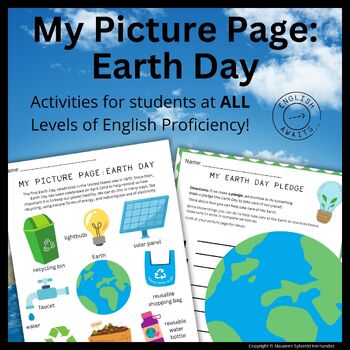 Preview of ELL/ESL/ELD My Picture Page: Earth Day Activities