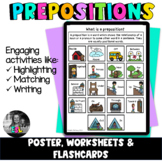 ELL/ESL Prepositions - Posters, Flashcards, Worksheets ELL