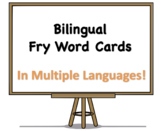 ELL (ESOL) Bilingual All 1000 Fry Sight Word Flashcards In