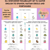 ELL Easter Vocab Translated from English into Other Languages