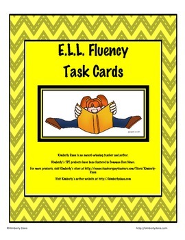 Preview of ELL Fluency Task Cards