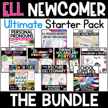 Preview of ESL Newcomer Activities - Back to School ESL Newcomer ELL Resources