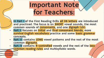 Preview of ELL Newcomer/SLIFE.Interactive Reading Drills w/Lang.Development. PART 2.