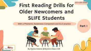 Preview of ELL Newcomer + SLIFE// Reading Drills for Grades 4-12// Part 1 UPDATED 12/09/22