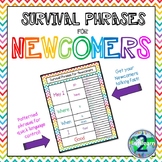 ELL Newcomer Survival Phrases FREEBIE!