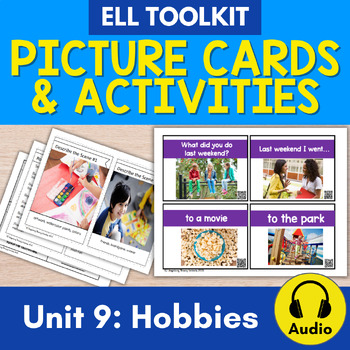 Preview of ELL Vocabulary Flashcards: Unit 9, Activities and Hobbies