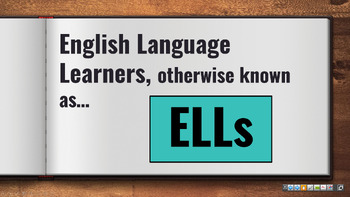 Preview of ELL Presentation for Faculty Meeting or Professional Development