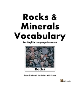 Preview of ELL- Rocks & Minerals Vocabulary with Pictures