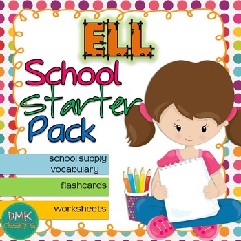 Preview of ELL School Vocabulary & Activites