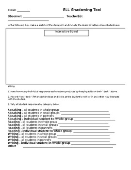 Preview of ELL Shadowing Tool