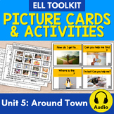 ELL Vocabulary Flashcards: Unit 5, Around Town {for Englis