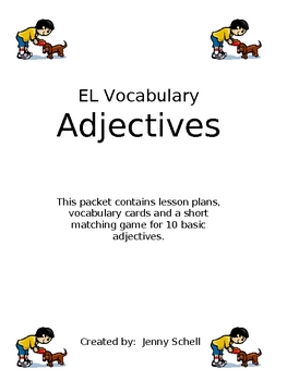 Preview of ELL Vocabulary - Adjectives