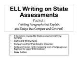 ELL Writing on State Tests Practice, Packet 1 with 3 level