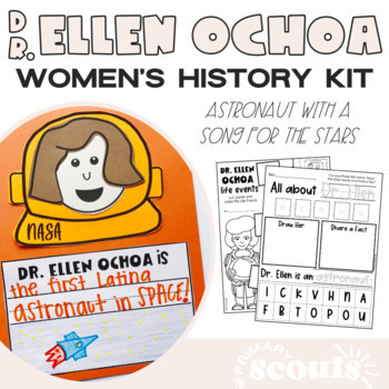 Preview of ELLEN OCHOA Craft, Activities | Hispanic Heritage Month | Womens History Month