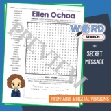 ELLEN OCHOA Word Search Puzzle Activity Vocabulary Workshe