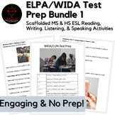ELPA/WIDA Test Prep Independent Work Activity Pack Grades 