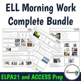 ELPA21/ACCESS - Growing Morning Work Bundle of Daily Test 