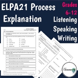 ELPA21 Listening + Speaking/Writing (GR 6-12) - Process Ex