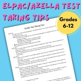 ELPAC/AZELLA Test Taking Tips | Strategies