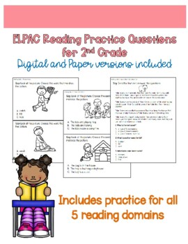 Preview of ELPAC Practice- Reading Domain