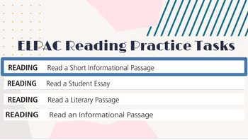 Preview of ELPAC Reading Practice