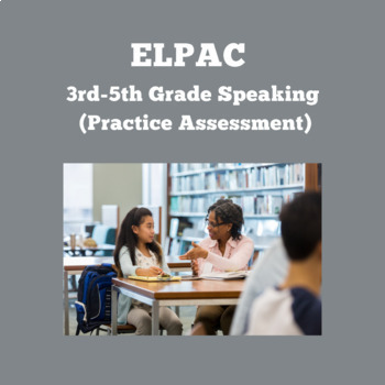 Preview of ELPAC- Speaking Section- Talk About a Scene #1 (3rd-5th Grade)