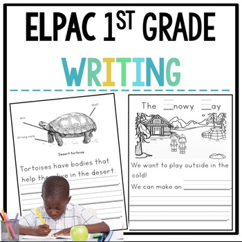 Preview of ELPAC Writing Test Practice Questions for 1st grade