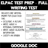 ELPAC Writing Test Practice Questions - Full Test! 