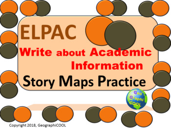 Preview of ELPAC Writing about Academic Information Story Maps