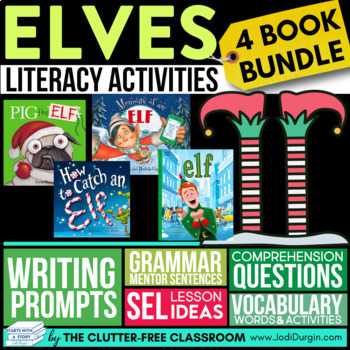 Preview of ELVES READ ALOUD ACTIVITIES reading comprehension CHRISTMAS picture books ELF